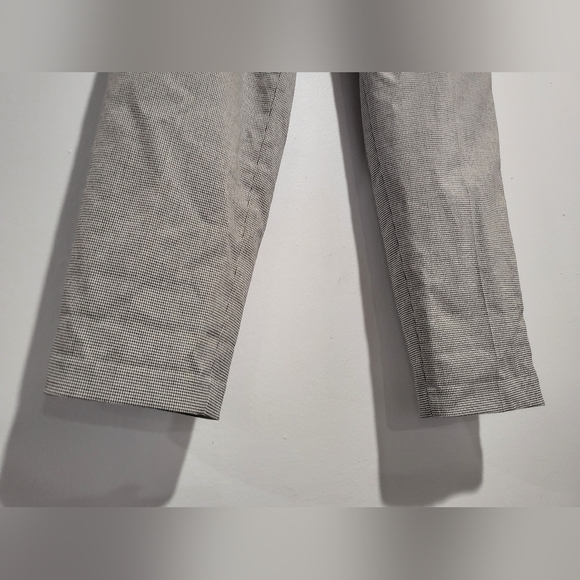Banana Republic Small Black White Tattersall Plaid Pants - Picture 8 of 9